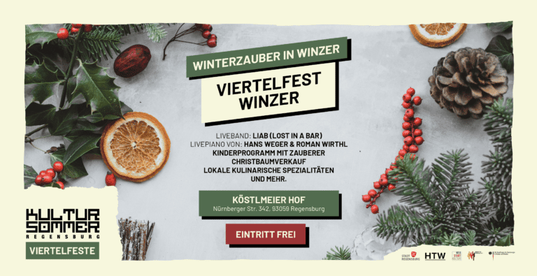 Kultursommer Regensburg 2022: Viertelfest „Winterzauber in Winzer“ am 27. November