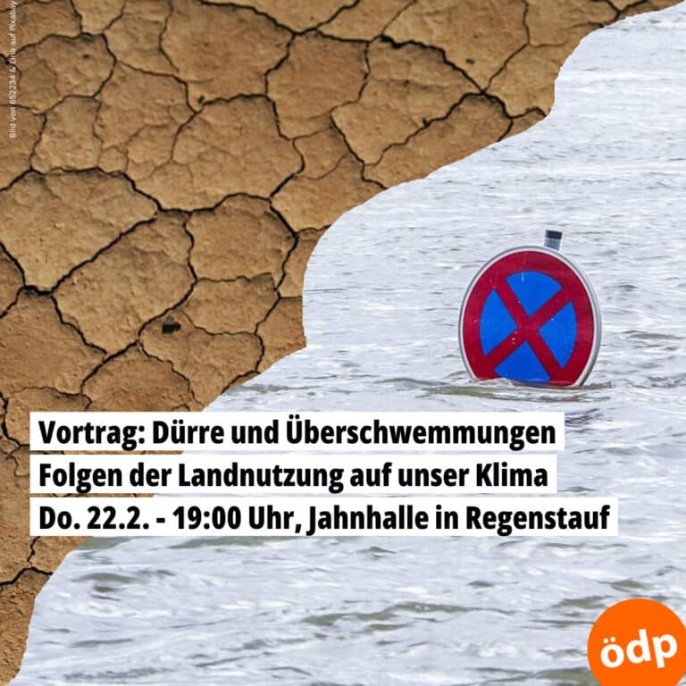 Dürre und Überschwemmungen – Folgen der Landnutzung auf unser Klima *** Vortrag von Prof. Dr. Karl A