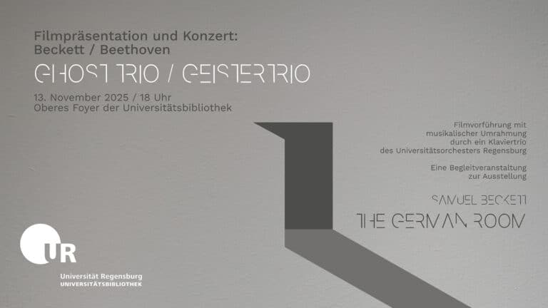 Filmpräsentation und Konzert | Beckett/Beethoven: Ghost Trio/Geistertrio