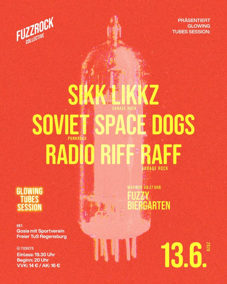 Veranstaltungsplakat Glowing Tubes Session 3