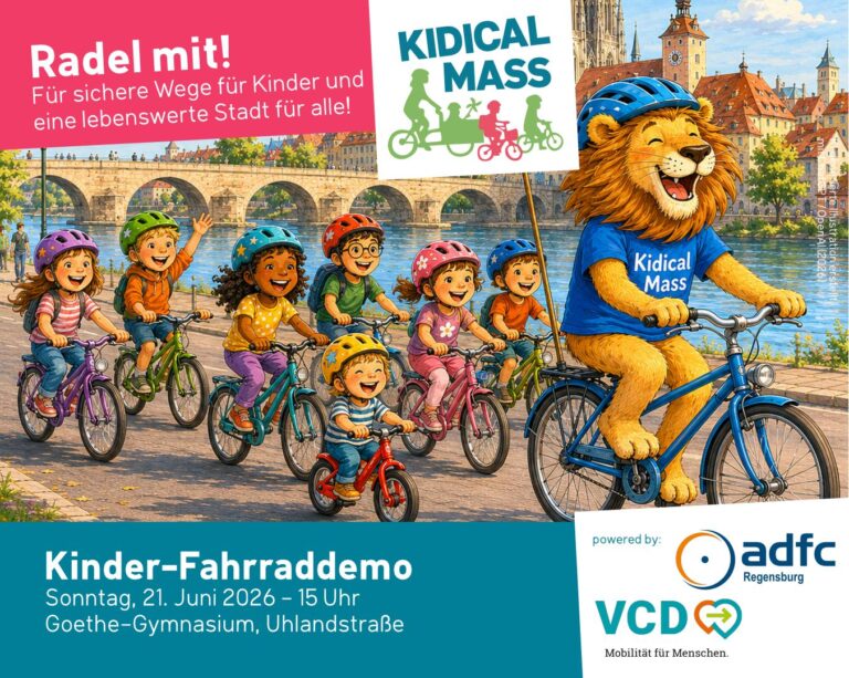 Plakat der Kidical Mass Regensburg